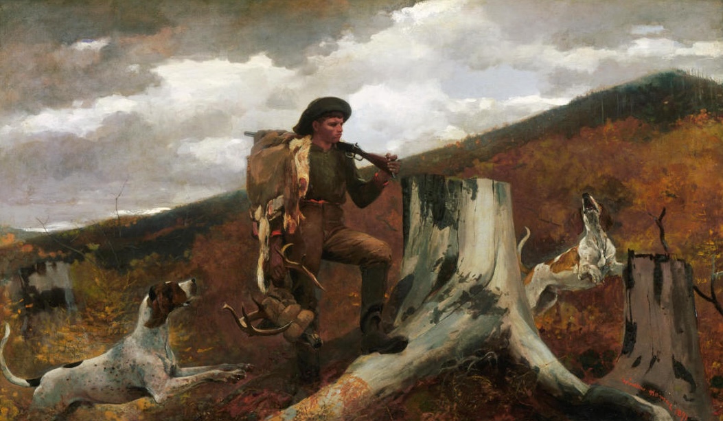 Huntsman and Dogs, 1891 by Winslow Homer