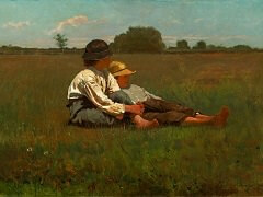 Boys in a Pasture by Winslow Homer