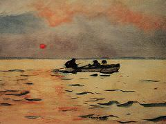 Rowing Home, 1890 by Winslow Homer