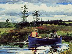 The Blue Boat by Winslow Homer